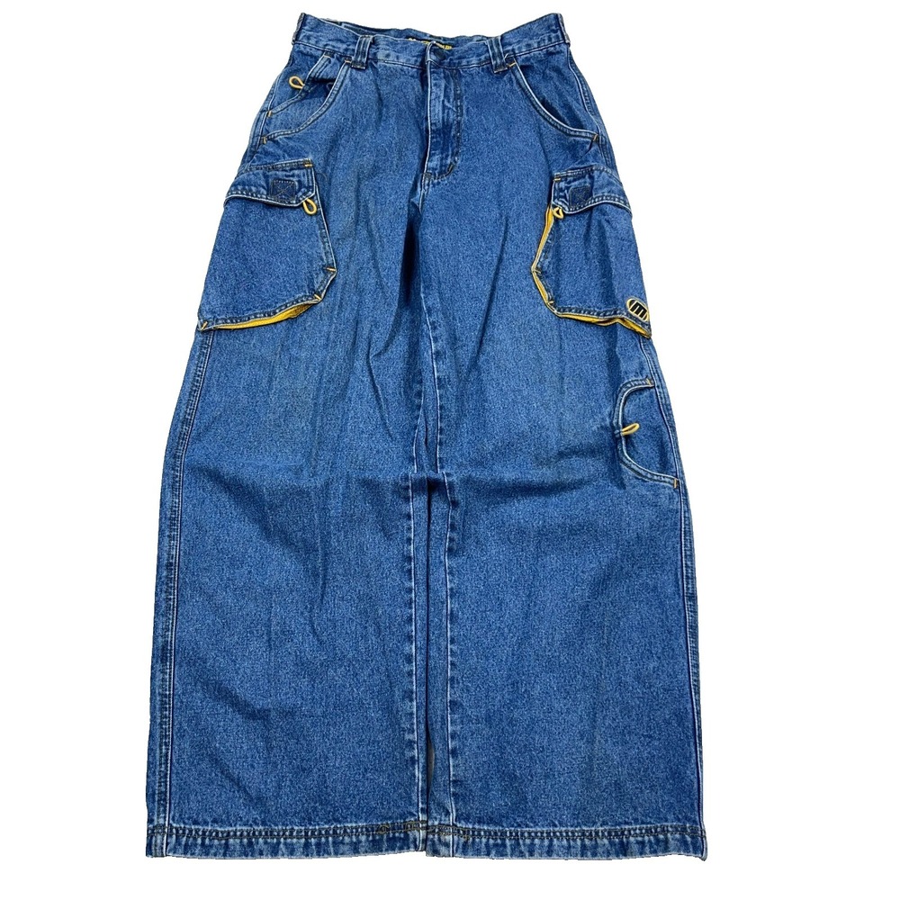 Vintage Y2K MacGear Jeans Men 28x30 Cargo Baggy Skate Rave Grunge Loose Fit *